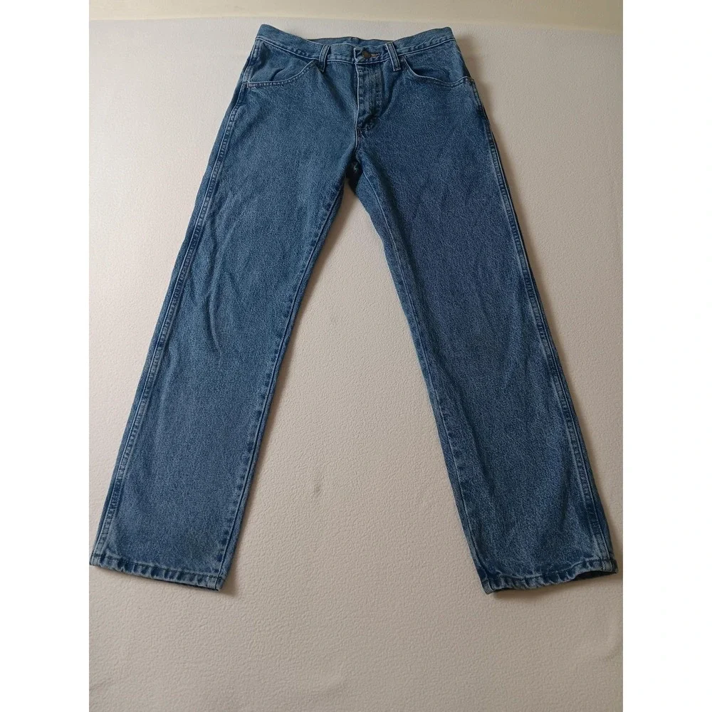 Rustler Jeans Mens 30x30 Blue‎ Medium Wash Straight Regular Fit Denim Casual